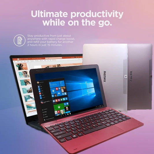 10.1 INCH Remax 2GB RAM 32GB ROM 64 Bit Windows 10 Tablet PC 2 in1 With Keyboard X5 - Z8350 Quad - Core WIFI Dual Camera Office - Glownique Beauty
