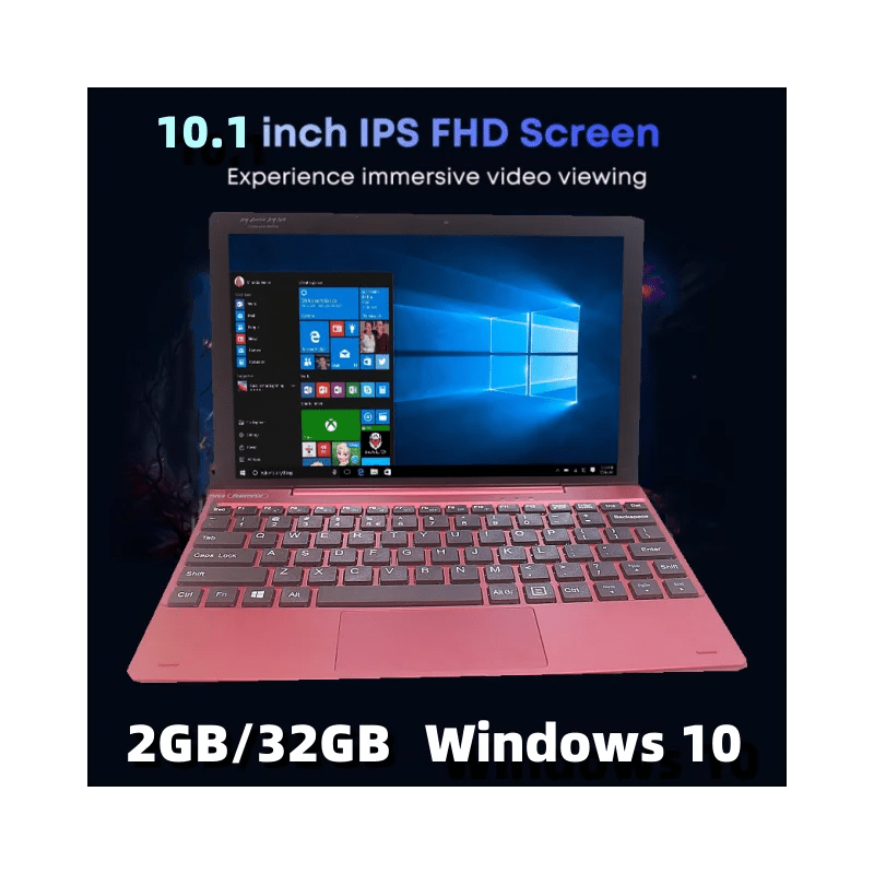 10.1 INCH Remax 2GB RAM 32GB ROM 64 Bit Windows 10 Tablet PC 2 in1 With Keyboard X5 - Z8350 Quad - Core WIFI Dual Camera Office - Glownique Beauty