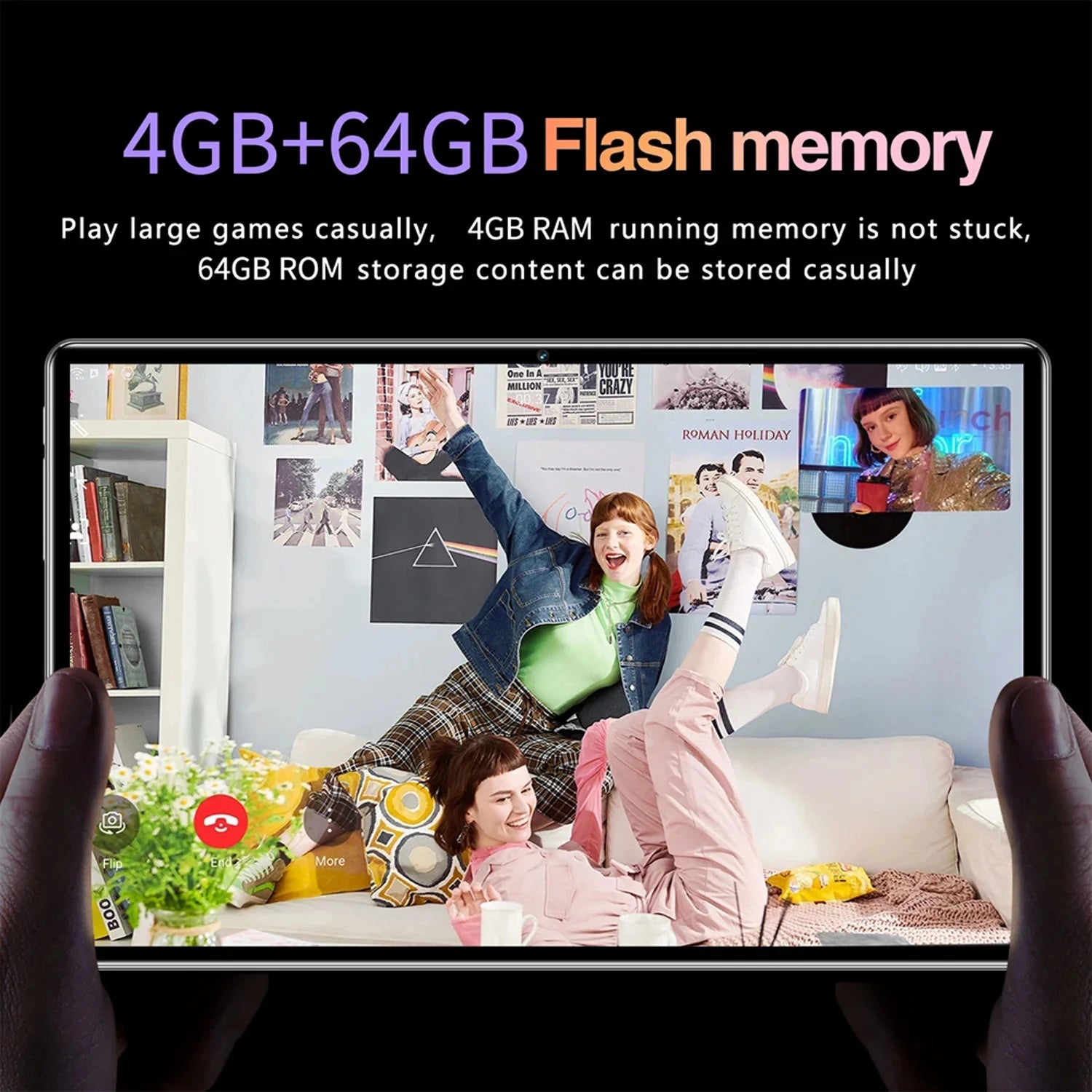 2025 Global BDF Android 13 Android Tablet 4GB+64GB HD Touch Screen Dual Card WIFI 6000mAh Battery Octa Core - Glownique Beauty