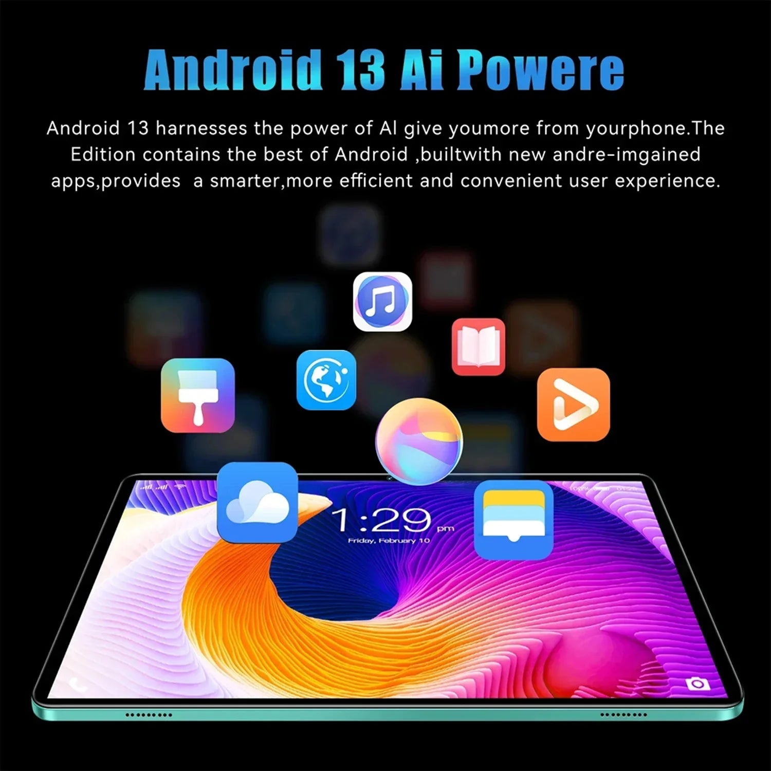 2025 Global BDF Android 13 Android Tablet 4GB+64GB HD Touch Screen Dual Card WIFI 6000mAh Battery Octa Core - Glownique Beauty