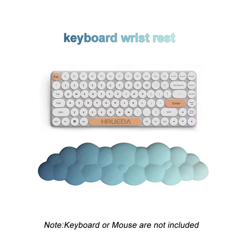 Ergonomic Cloud Keyboard Wrist Rest Memory Foam mouse Wrist Pad Support for Computer Typing Pain Relief Home Office Desk