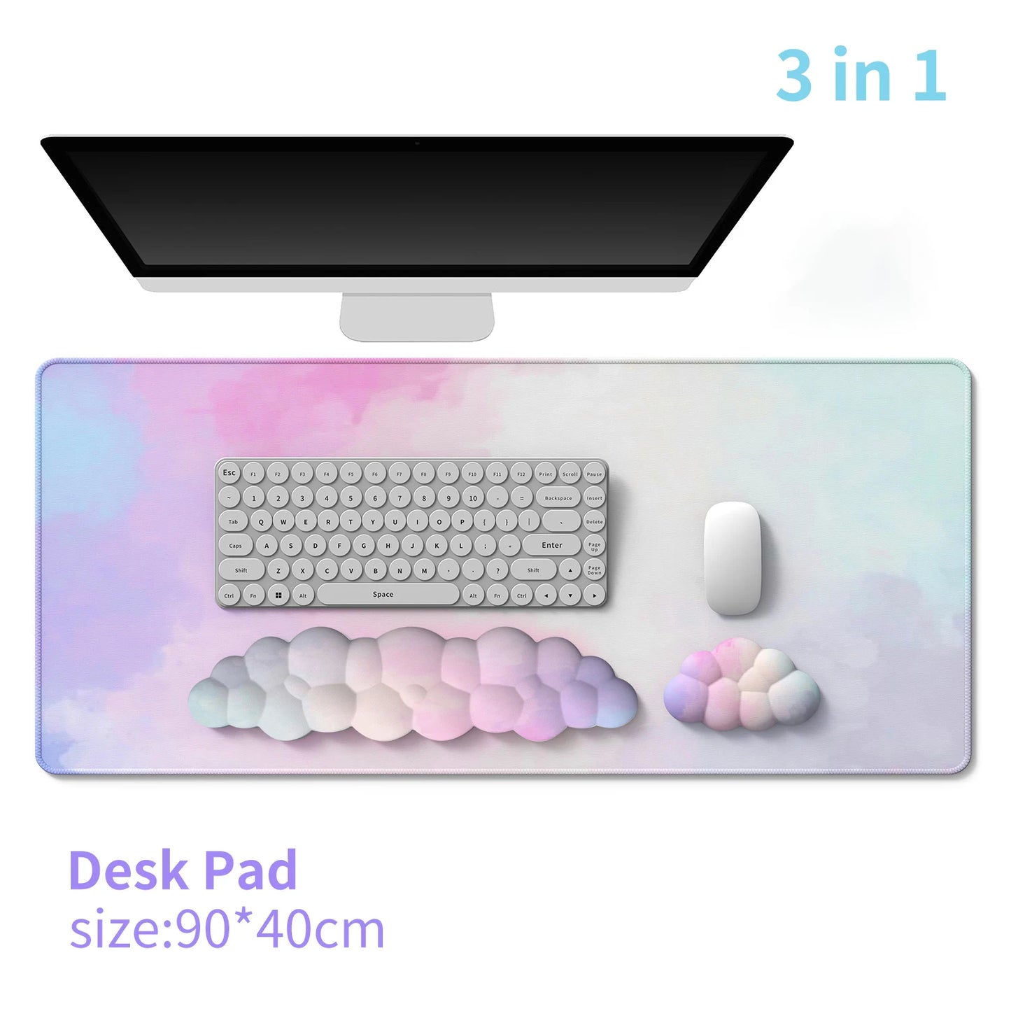 Ergonomic Cloud Keyboard Wrist Rest Memory Foam mouse Wrist Pad Support for Computer Typing Pain Relief Home Office Desk