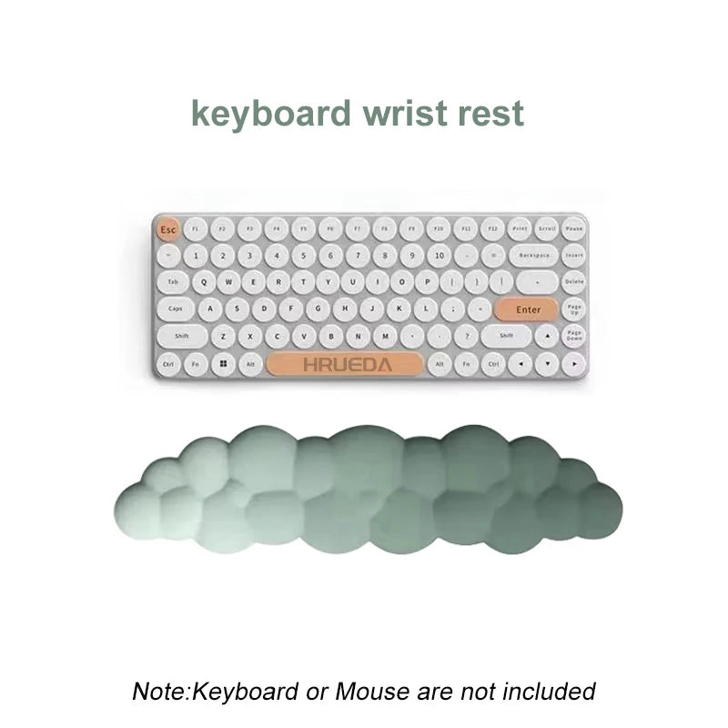Ergonomic Cloud Keyboard Wrist Rest Memory Foam mouse Wrist Pad Support for Computer Typing Pain Relief Home Office Desk