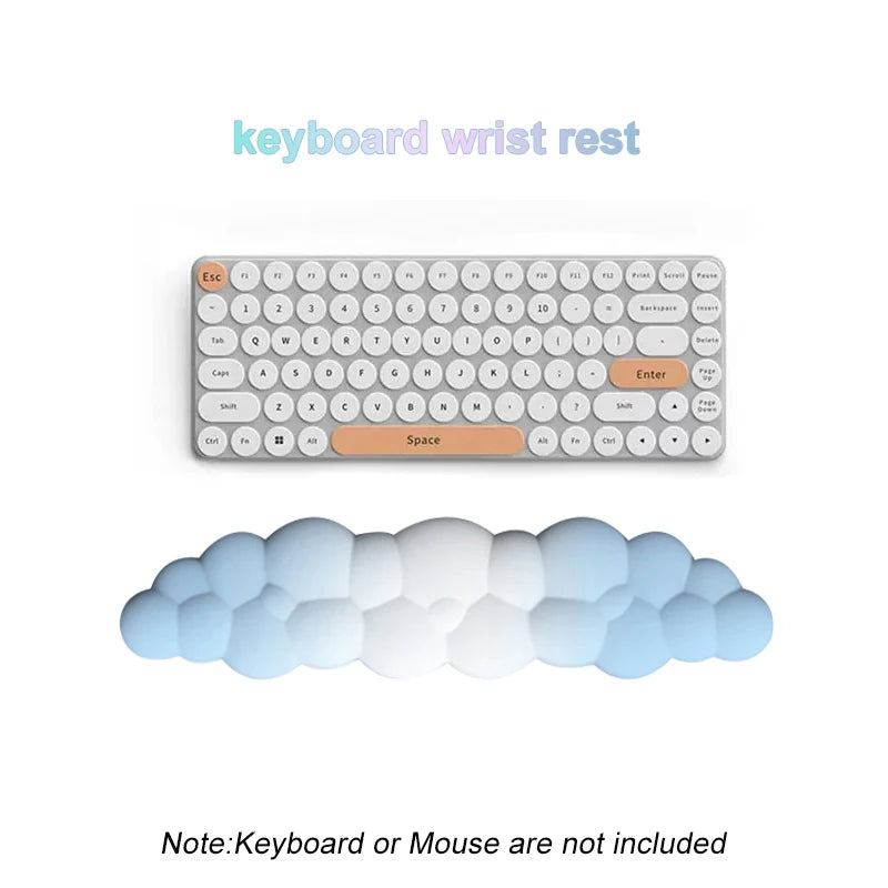 Ergonomic Cloud Keyboard Wrist Rest Memory Foam mouse Wrist Pad Support for Computer Typing Pain Relief Home Office Desk