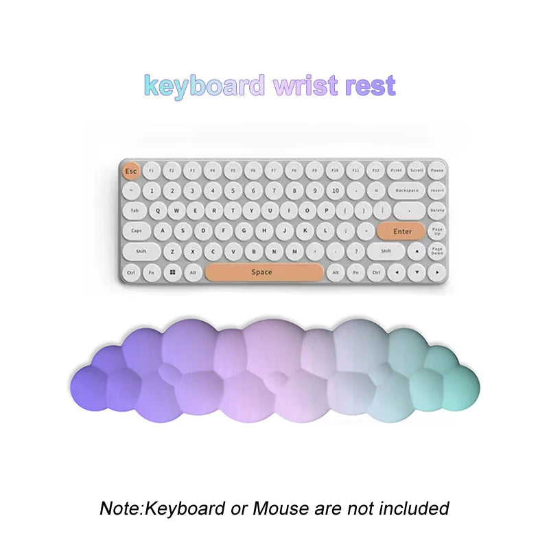 Ergonomic Cloud Keyboard Wrist Rest Memory Foam mouse Wrist Pad Support for Computer Typing Pain Relief Home Office Desk