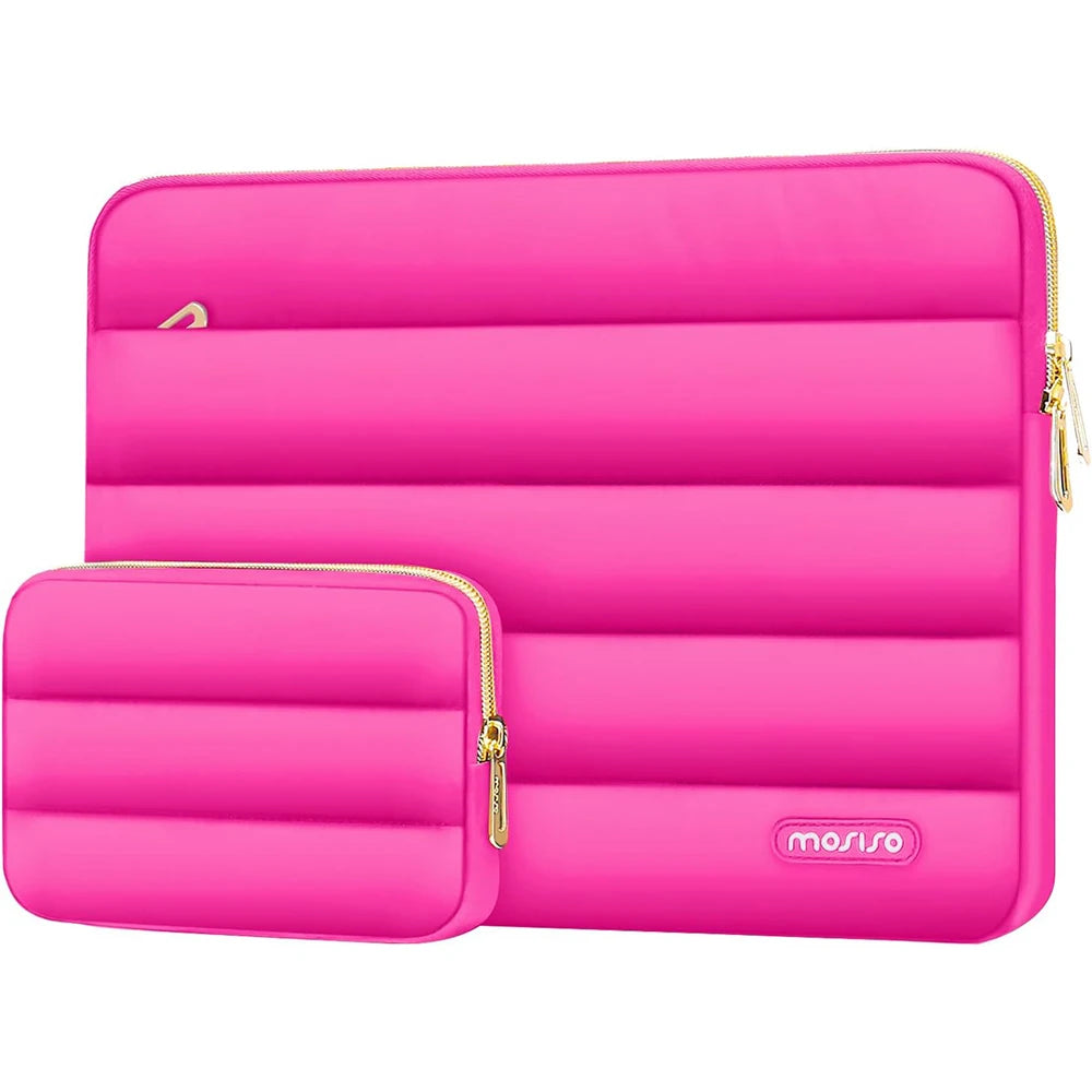 New Puffy Laptop Sleeve Bag 13 14 15 16 inch Waterproof Notebook Pouch Tablet Carrying Case for Ipad MacBook Air Pro Lenovo Dell