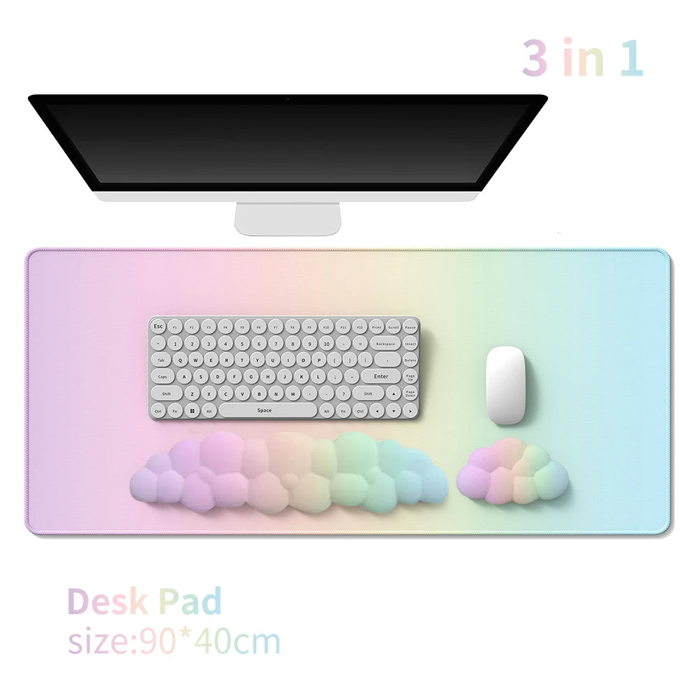 Ergonomic Cloud Keyboard Wrist Rest Memory Foam mouse Wrist Pad Support for Computer Typing Pain Relief Home Office Desk