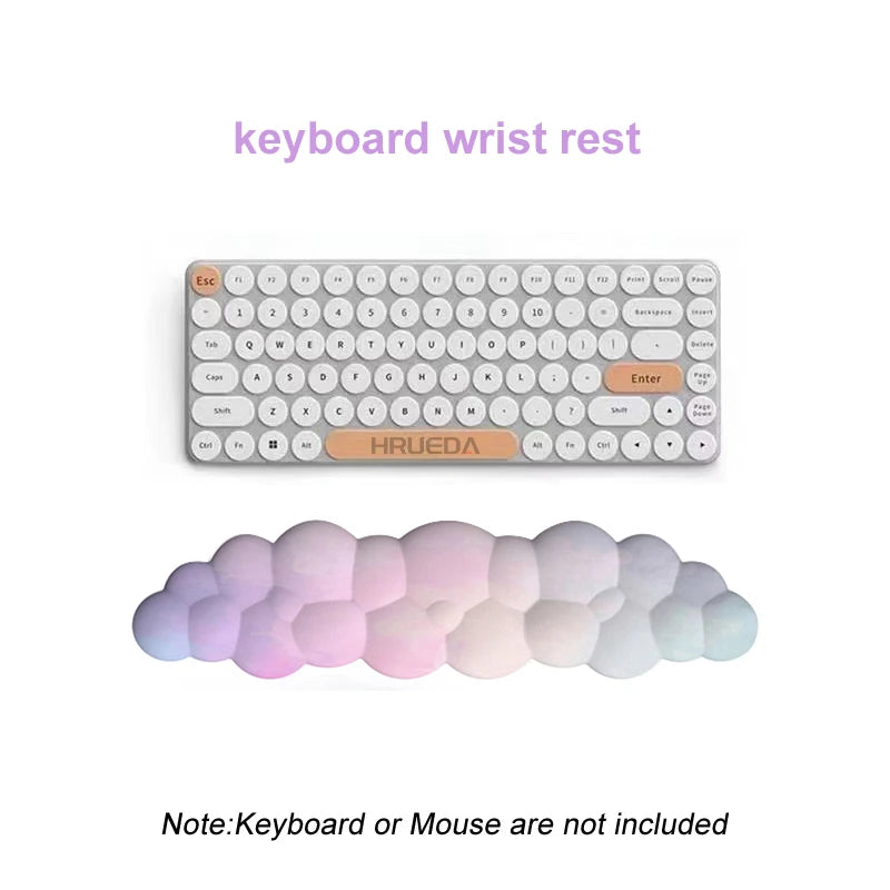 Ergonomic Cloud Keyboard Wrist Rest Memory Foam mouse Wrist Pad Support for Computer Typing Pain Relief Home Office Desk