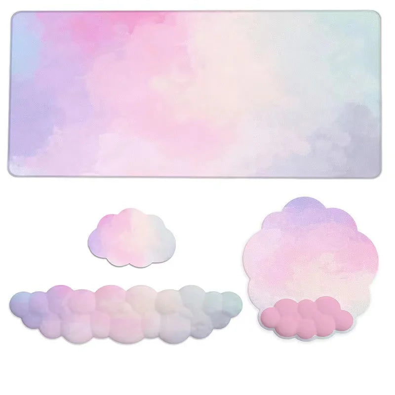 Ergonomic Cloud Keyboard Wrist Rest Memory Foam mouse Wrist Pad Support for Computer Typing Pain Relief Home Office Desk