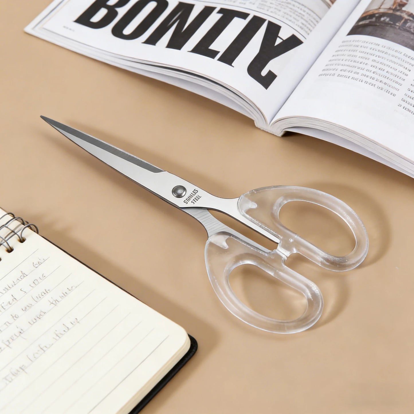1PC,Acrylic Scissors Sharp Handmade Scissors for Sewing and Needlework Office Paper-cut Scissors DIY Craft Office Accessories