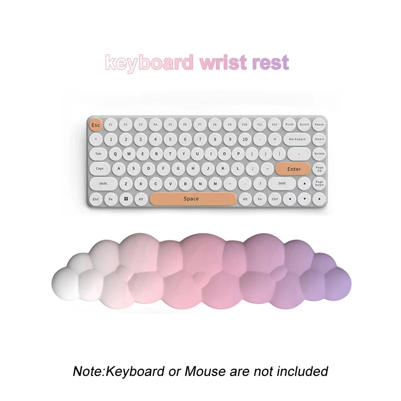 Ergonomic Cloud Keyboard Wrist Rest Memory Foam mouse Wrist Pad Support for Computer Typing Pain Relief Home Office Desk