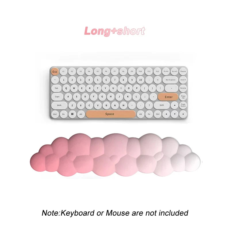 Ergonomic Cloud Keyboard Wrist Rest Memory Foam mouse Wrist Pad Support for Computer Typing Pain Relief Home Office Desk