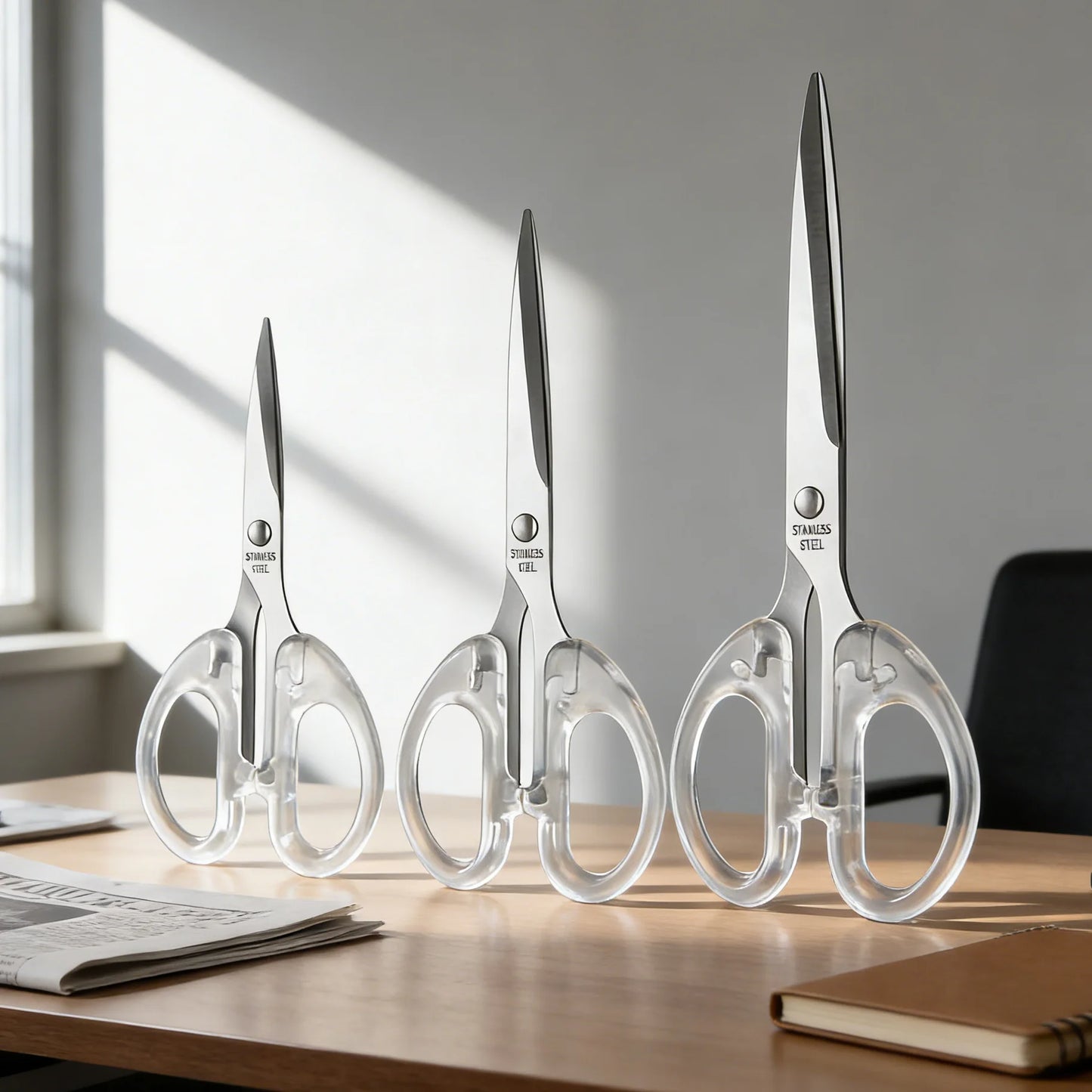 1PC,Acrylic Scissors Sharp Handmade Scissors for Sewing and Needlework Office Paper-cut Scissors DIY Craft Office Accessories