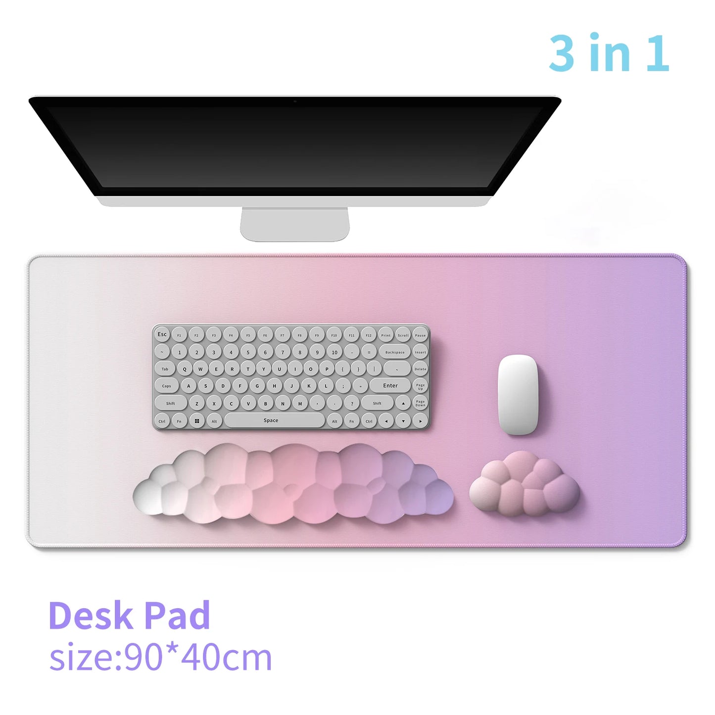 Ergonomic Cloud Keyboard Wrist Rest Memory Foam mouse Wrist Pad Support for Computer Typing Pain Relief Home Office Desk