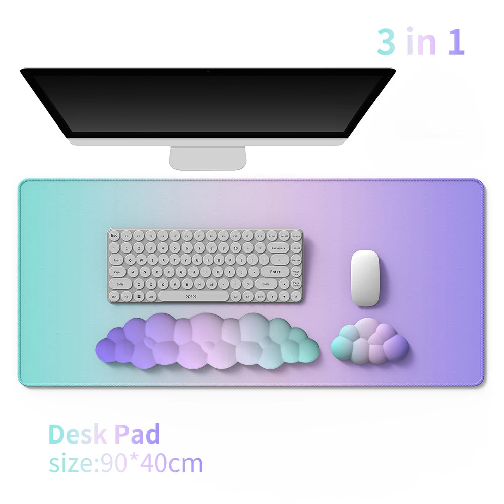 Ergonomic Cloud Keyboard Wrist Rest Memory Foam mouse Wrist Pad Support for Computer Typing Pain Relief Home Office Desk