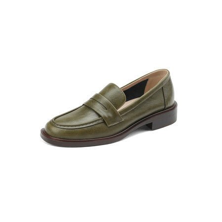 British - style Vintage Women's Heeled Leather Shoes - Glownique Beauty