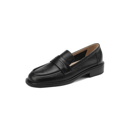 British - style Vintage Women's Heeled Leather Shoes - Glownique Beauty