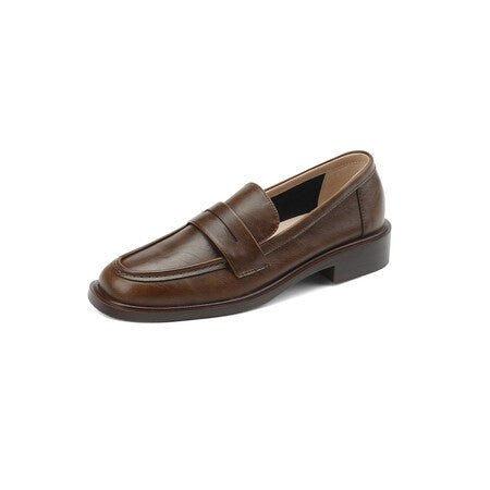 British - style Vintage Women's Heeled Leather Shoes - Glownique Beauty