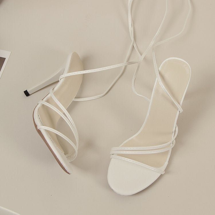 Buckle Open - toe High - heeled Sandals For Women - Glownique Beauty