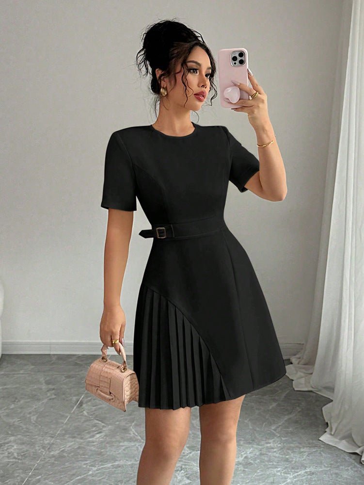 Fashionable And Elegant Short - Sleeve Dress For Women - Glownique Beauty