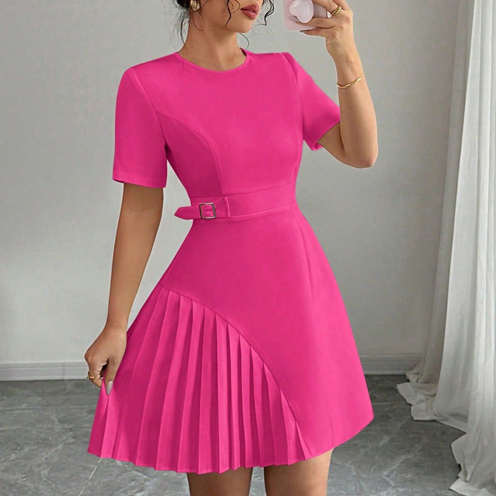 Fashionable And Elegant Short - Sleeve Dress For Women - Glownique Beauty