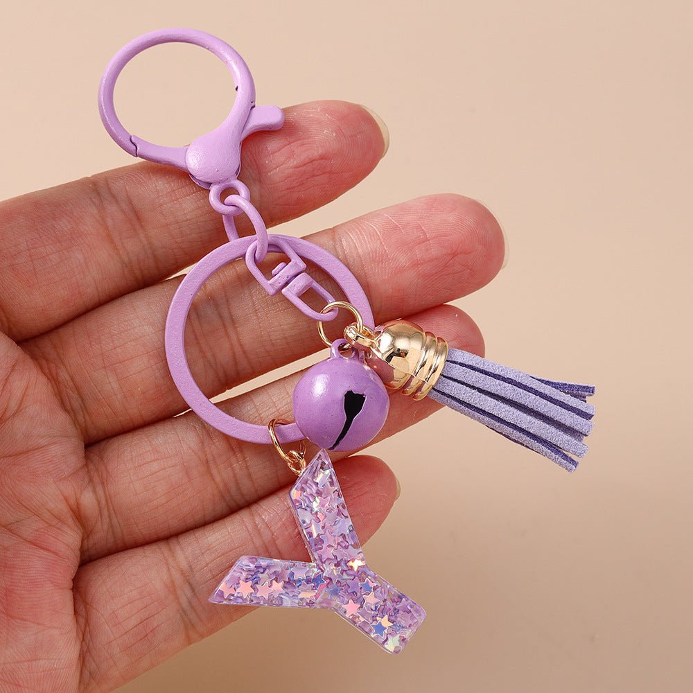 Fashionable Design Bell Tassel Keychain - Glownique Beauty