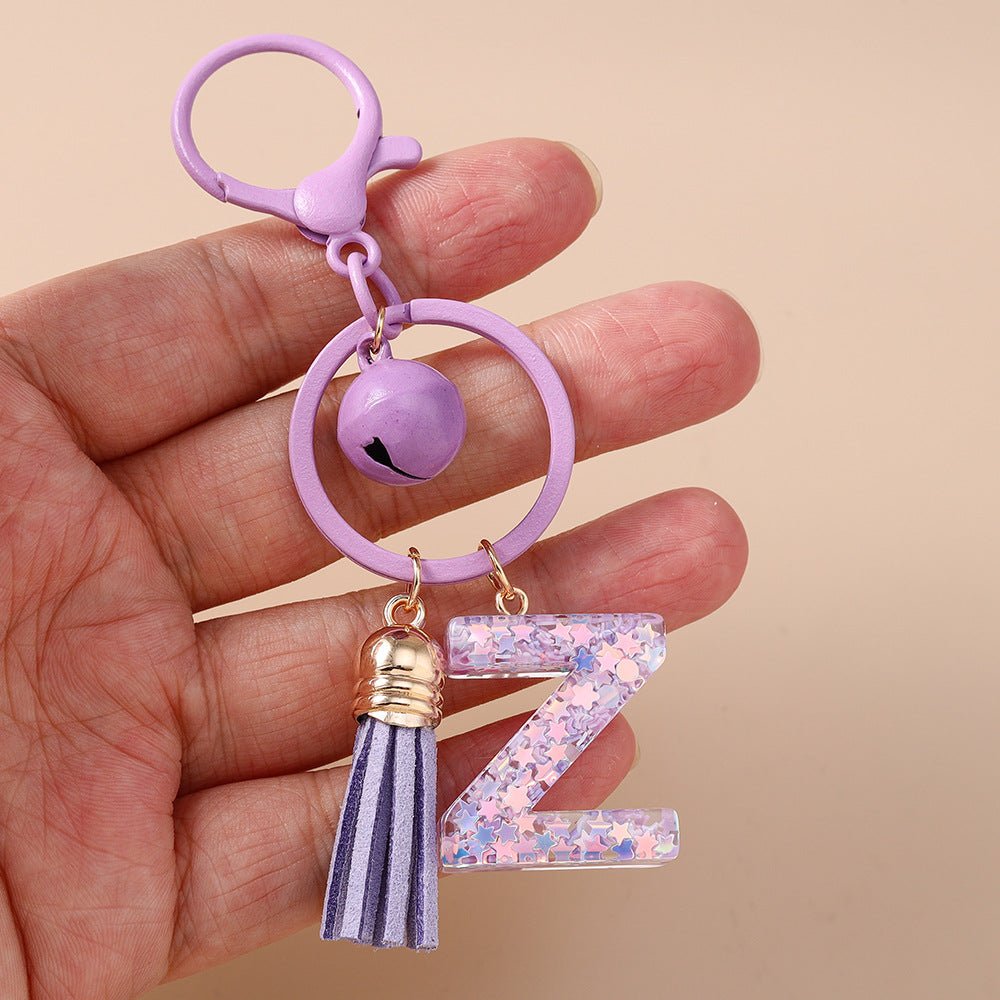 Fashionable Design Bell Tassel Keychain - Glownique Beauty