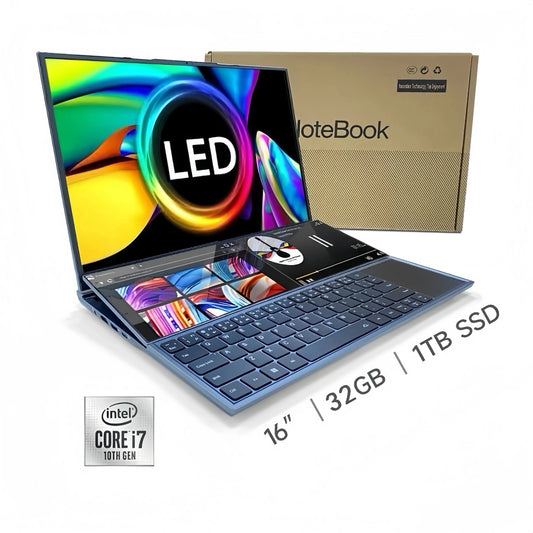 High Quality New 16+14 - inch Dual - screen Intel Core I7 12 - core 5.0GHz 120Hz Metal Body Windows 11 1TB SSD Business Laptop - Glownique Beauty