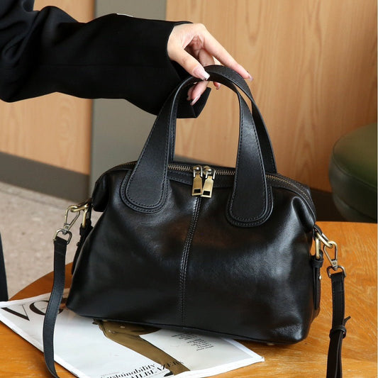 Large - capacity Genuine Leather New High - end Tote Bag - Glownique Beauty
