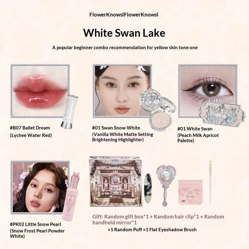 Lipstick Blush And Eyeshadow Palette Makeup Beauty Enhancing Gift Set - Glownique Beauty