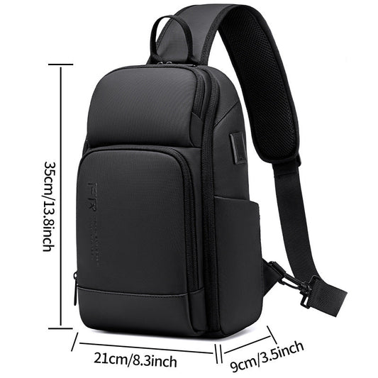 Men's Chest Bag Crossbody Multi-functional Sporty Street Style - Glownique Beauty