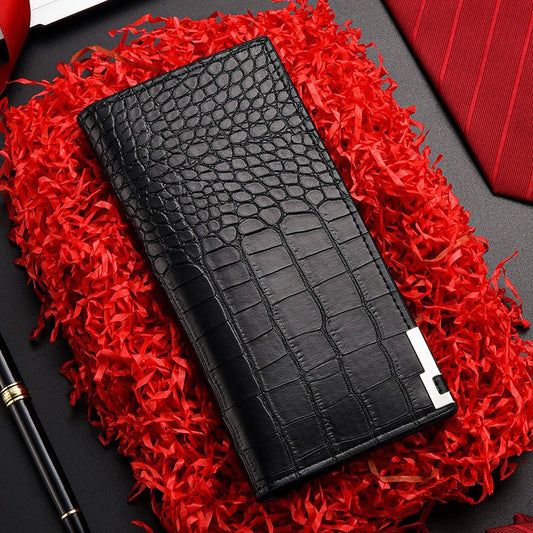 Mens Long Zipper Card Holder And Wallet 2 - in - 1 - Glownique Beauty