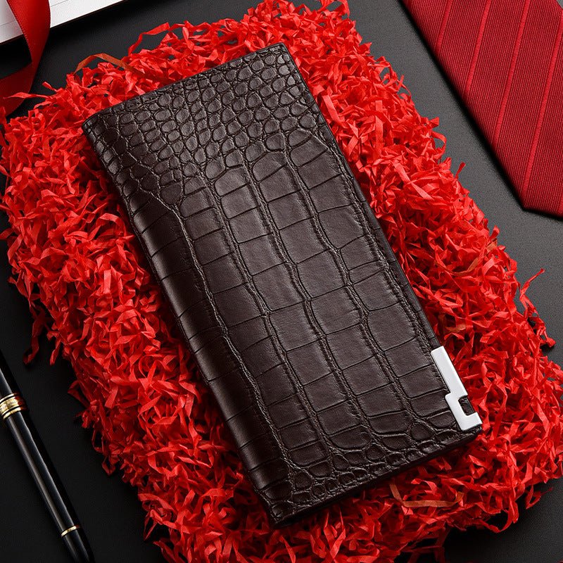 Mens Long Zipper Card Holder And Wallet 2 - in - 1 - Glownique Beauty