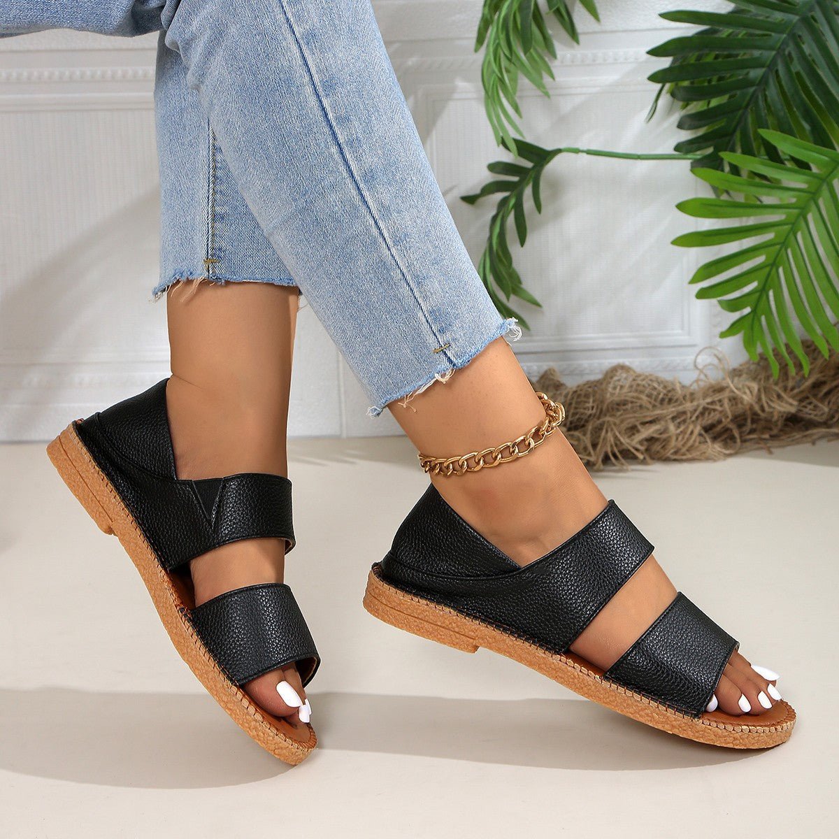 New Fairy - style Flat Soft Soled Sandals - Glownique Beauty