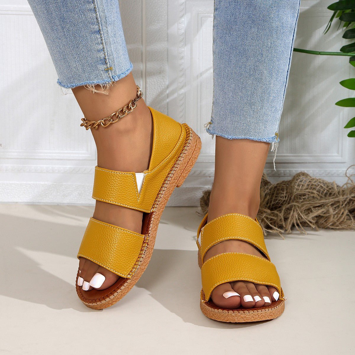 New Fairy - style Flat Soft Soled Sandals - Glownique Beauty