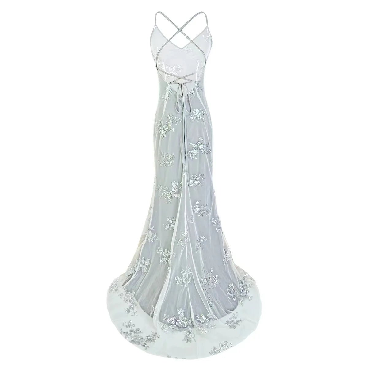 Women's Evening Dress Gold Prom Dress Bling Mermaid Sequined Ladies Formal Wear Gowns - Glownique Beauty