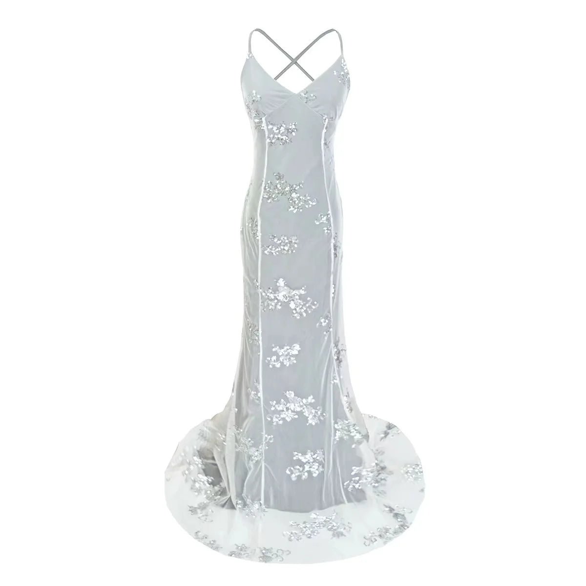 Women's Evening Dress Gold Prom Dress Bling Mermaid Sequined Ladies Formal Wear Gowns - Glownique Beauty
